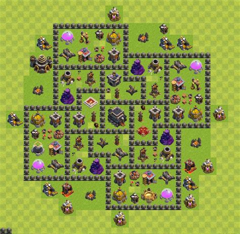 lv 9 town hall base|th9 coc base layouts.